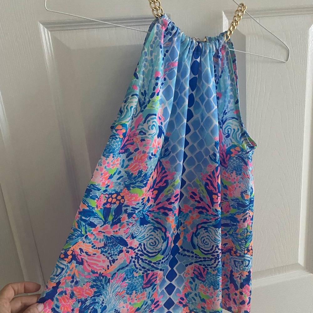 Ida gold chain top Lilly Pulitzer
